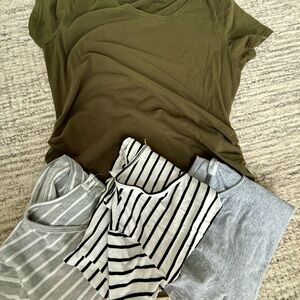 Relaxed Olive Green Short Sleeve T-Shirt